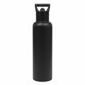 Trascocina 21 oz Vacuum Insulation Water Bottle with Straw Cap, Black TR3024960